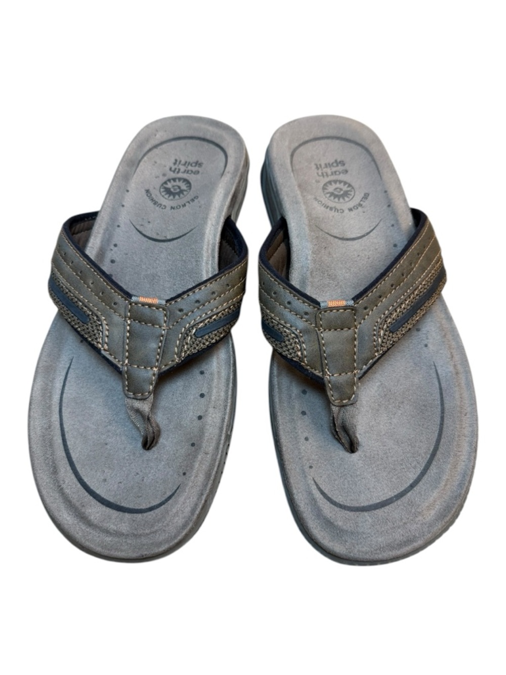 Earth Spirit Men’s Brown Flip Flop Sandals - Casual Comfort - US Size 10 - Picture 4 of 12